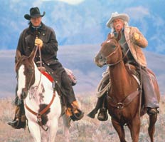 le cow boy avec sont ami